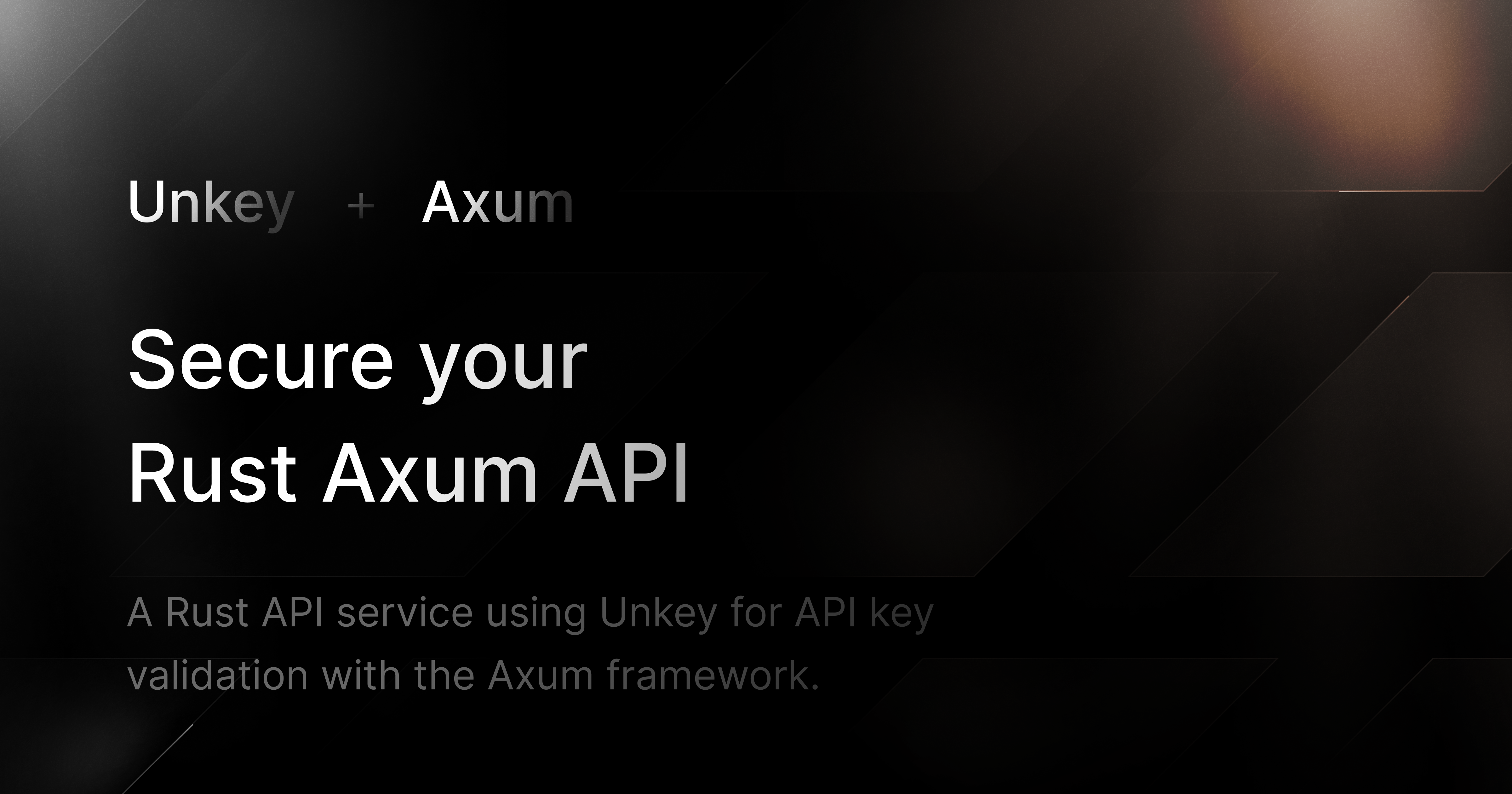 A Rust API service using Unkey for API key validation with the Axum framwork.